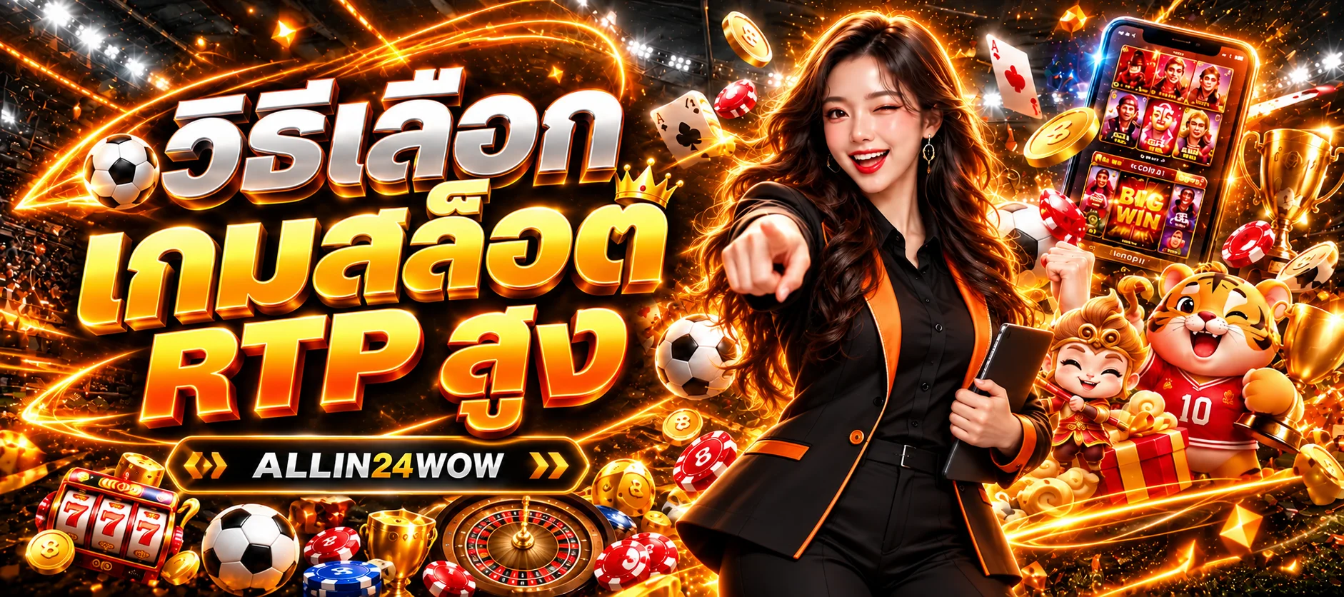 ALLIN24WOW วิธีเลือกเกมสล็อต RTP สูง ดูค่าอย่างไรให้เข้าใจ